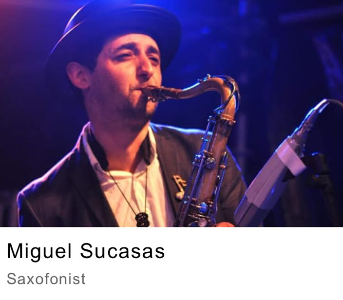 Saxofonist Miguel Sucasas