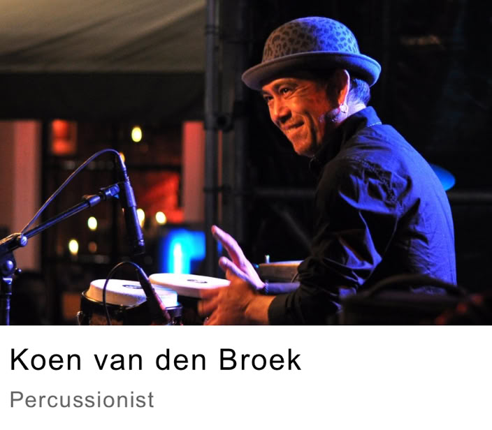 Percussionist Koen van den Broek